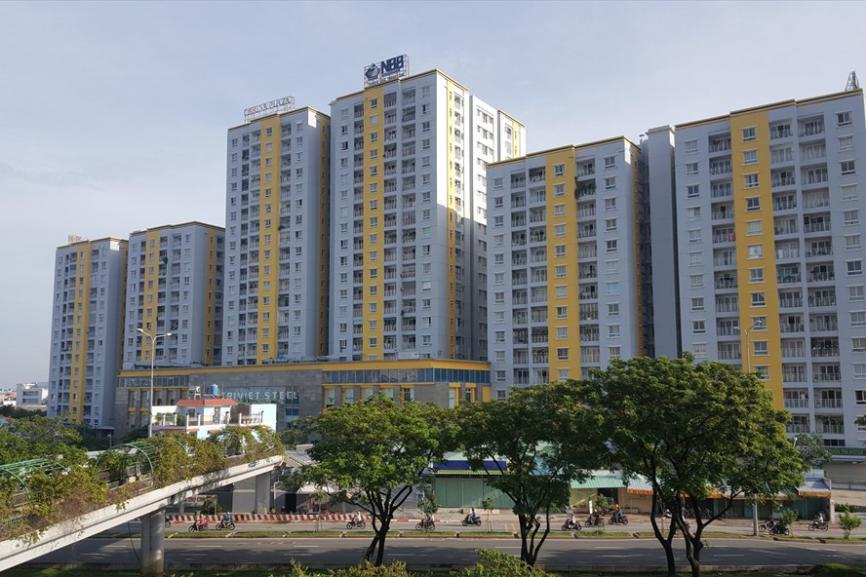 HCMC的一个商业住房项目。 照片：HUU HUY