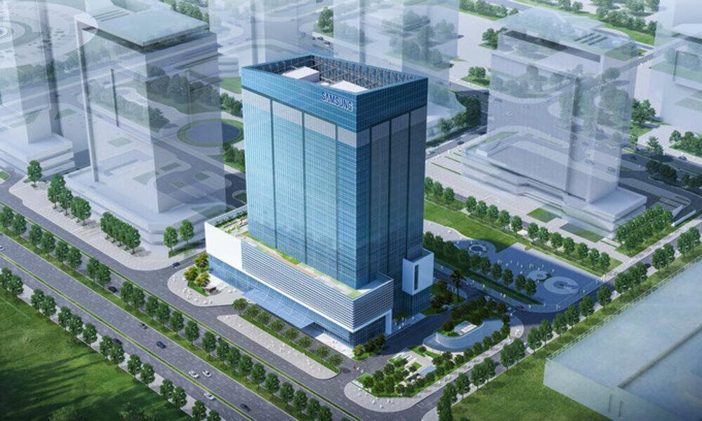 An artists impression of Samsung Electronics research and development center in Tay Ho District, Hanoi. Photo courtesy of Samsung.