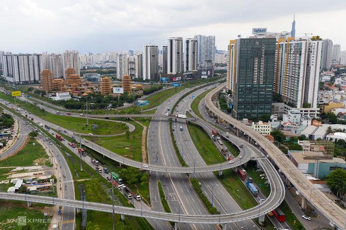 Các tuyến giao thông kết nối thành phố Thủ Đức với các vùng lân cận. Ảnh: Hữu Khoa