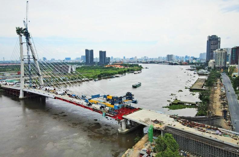 Cầu Thủ Thiêm 2 đã nối TP Thủ Đức qua quận 1. Ảnh: Công ty cổ phần đầu tư địa ốc Đại Quang Minh